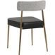 Ashwin Bravo Black / Helios Check Black Stackable Dining Chair